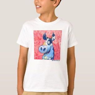 Camiseta O porco azul