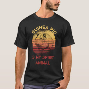 Camiseta O porco guineense é o meu animal espirito angustia