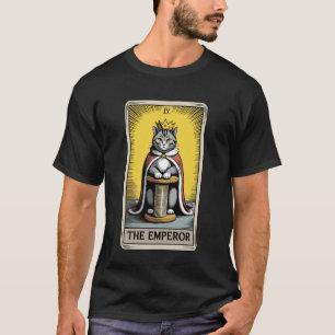 Camiseta O Poste de Arranhar Gato Místico Carta do Imperado