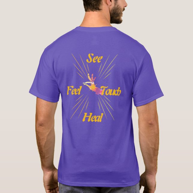Camiseta O Potencial Humano É Real Veja - Sinta - Toque - C (Verso)