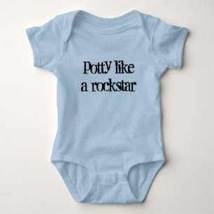 Camiseta o potty gosta de um rockstar