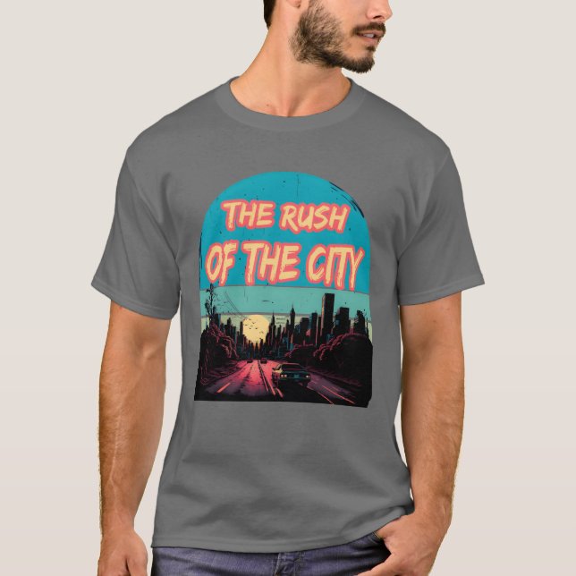 Camiseta O Presente Correndo Da Cidade (Frente)