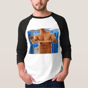 Camiseta O presente de orgulho gay de homem muscular artís