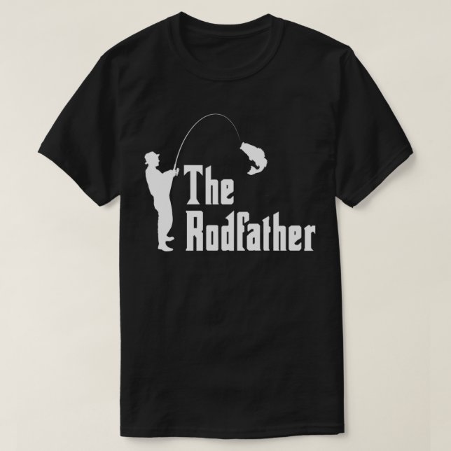 Camiseta O Presente de Pesca Engraçado do RodPadre (Frente do Design)