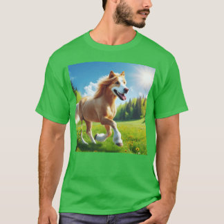 Camiseta O presente do cavalo de recuperação do ouro