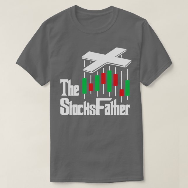 Camiseta O presente do comerciante de ações do Padre (Frente do Design)