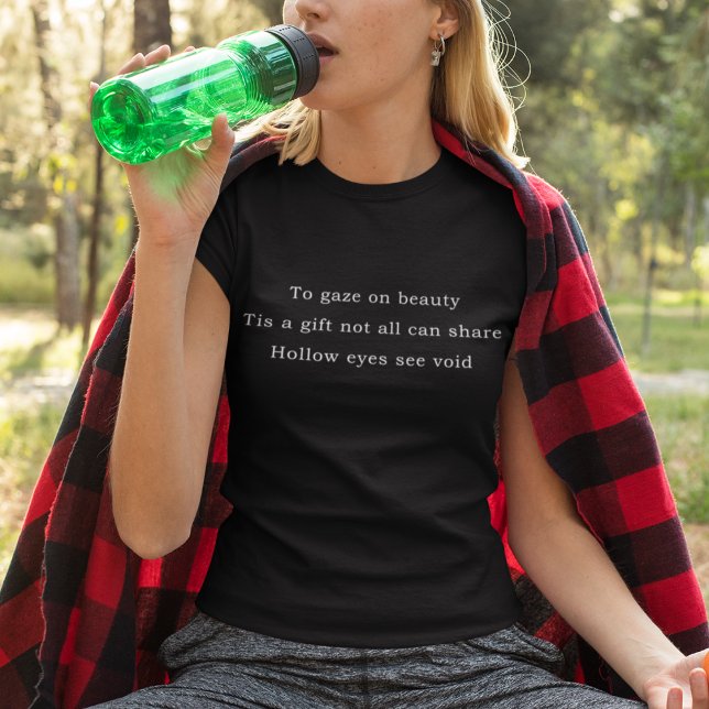 Camiseta O Presente do Haicai da Visão (Criador carregado)