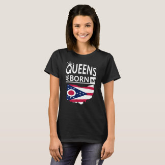 Camiseta O Presente-Queens do aniversário da mulher de Ohio