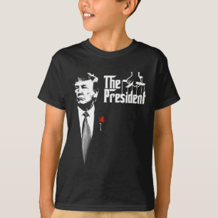 Camiseta O Presidente Donald Trump Cartaz de Filme Tendênci