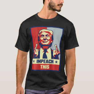 Camiseta O Presidente Donald Trump Suportador Oferta Impeac