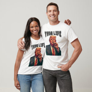 Camiseta O Presidente Donald Trump Thug Life