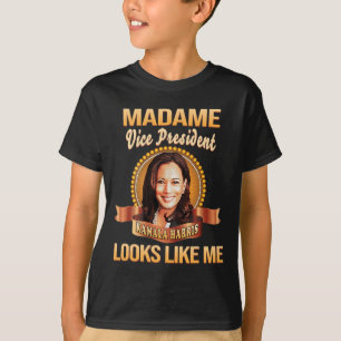 Camiseta O Presidente Kamala Harris Vp Parece Que Eu Preto