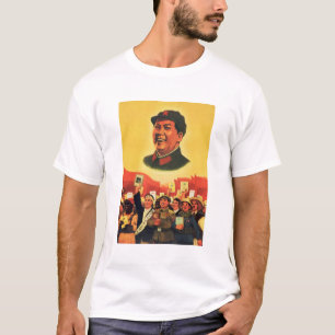 Camiseta O Presidente Mao É O Sol Vermelho No Meu Coraçã