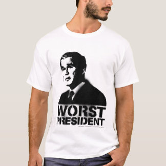 Camiseta O presidente o mais mau de Bush