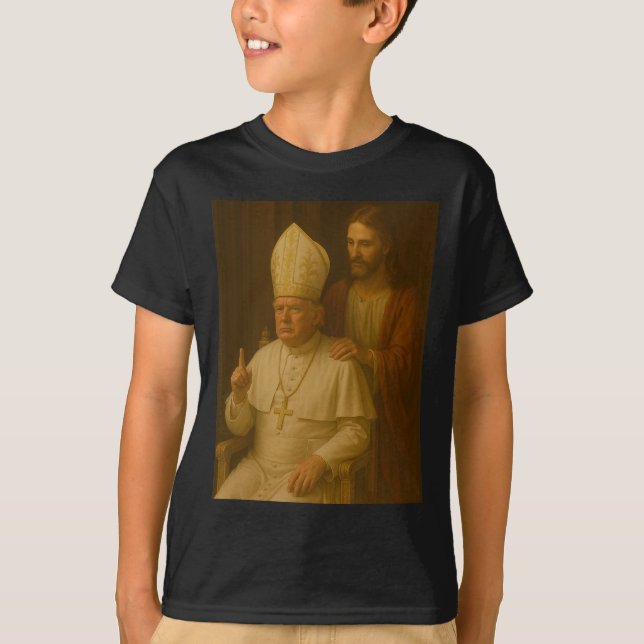 Camiseta O Presidente Trump de Jesus Rezar Quer Ser O (Frente)