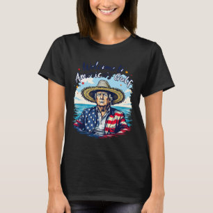 Camiseta O Presidente Trump Sombrero Design da América do G