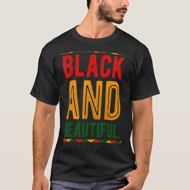 Camiseta O Preto É Uma Linda História Negra Mês (Frente)