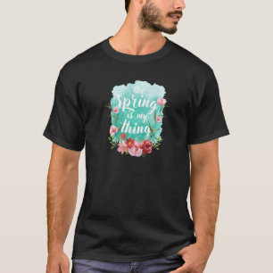Camiseta O Primavera é o meu lance, Flores De Aquarela.