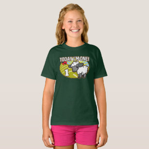 Camiseta O primeiro aniversario do miúdo hoje eu sou um!
