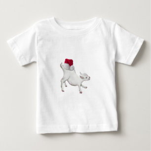 Camiseta O primeiro ano de 2010 do Goat-Christmas-Baby