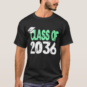 Camiseta O Primeiro Dia Da Classe Escolar De 2036 Cresceu C