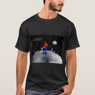 Camiseta O primeiro homem na lua era um cirurgião de árvo