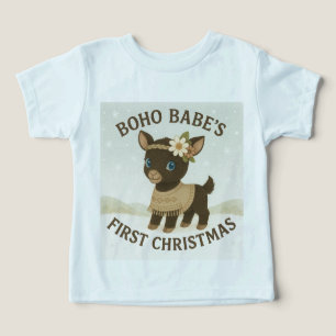 Camiseta O Primeiro Natal da Boho Babe!