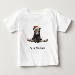 Camiseta O primeiro Natal do ursinho, personalizado