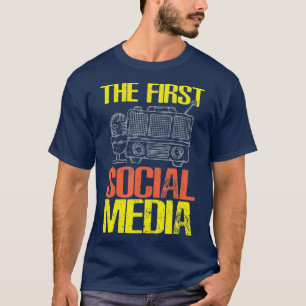 Camiseta O Primeiro Operador de Rádio Ham Engraçado pelas