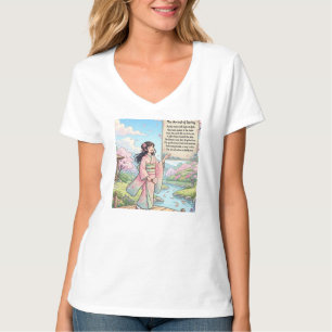 Camiseta O Primeiro Sopro da Primavera: A Ponte Sakura