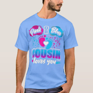 Camiseta O Primo Azul Ou Rosa Do Partido Revelação De Gêner
