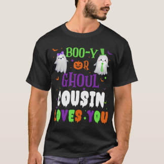 Camiseta O Primo Boo-Y Ou Ghoul Te Ama O Bebê Boo Halloween