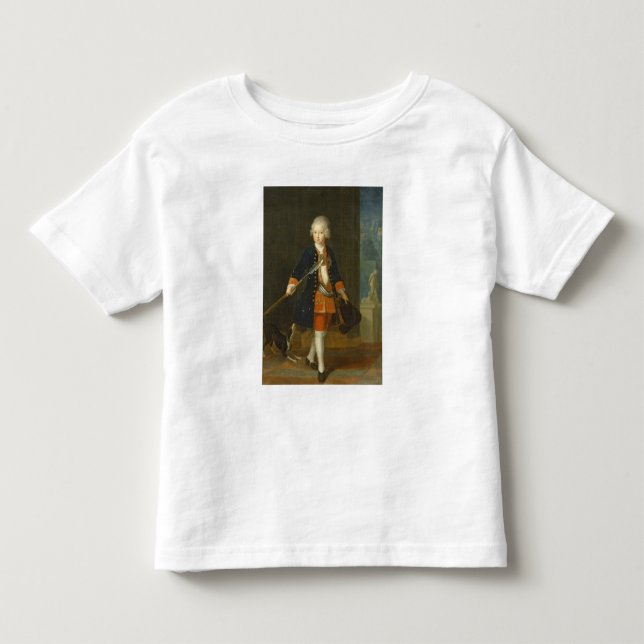 Camiseta O príncipe herdeiro Frederick II (Frente)