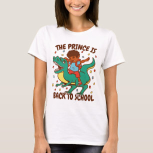 Camiseta O Príncipe Volta à Corrida do Dinossauro da Escola