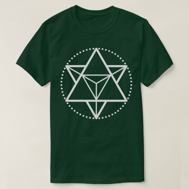 Camiseta O princípio do mentalismo Startetrahedron branco M (Frente do Design)