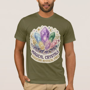 Camiseta O Prisma Místico   Gráfico de Cluster de Cristal E