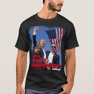 Camiseta O Pró-Presidente Trump Nunca Se Rende! MAGA 2024