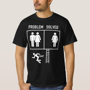Camiseta O problema é o Casamento Engraçado Resolvido Versu