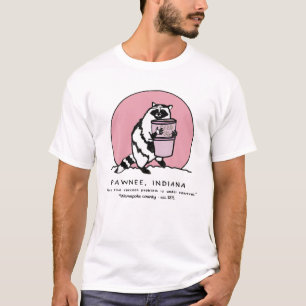Camiseta O Problema Engraçado Da Racoon Pawnee Está Sob Con
