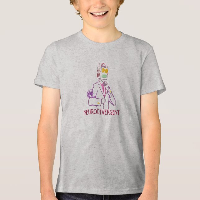 Camiseta O Processador é Neurodivergente T (Frente)