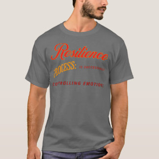 Camiseta O processo de resiliência está controlando emo com