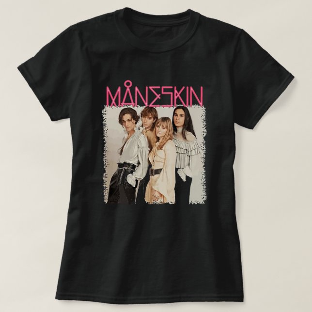 Camiseta O Produto Oficial de Måneskin - Maneskin (Frente do Design)