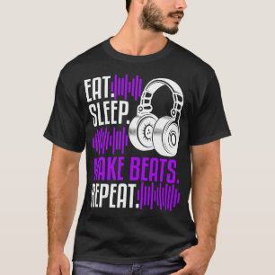 Camiseta O Produtor DJ Comeu Sono Faz Batida Música