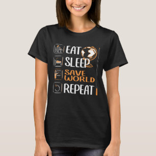 Camiseta O professor salva o mundo. Escola, Lição, Ensino