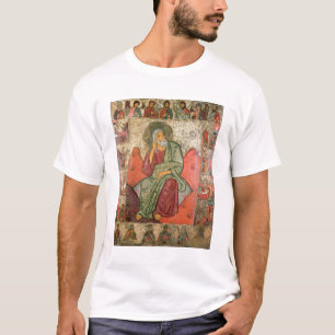 Camiseta O profeta Elijah, escola de Pskov (painel)