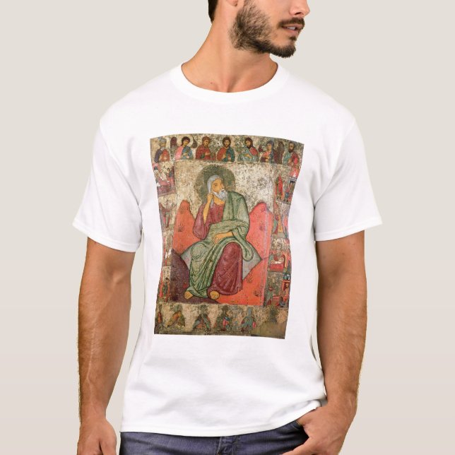 Camiseta O profeta Elijah, escola de Pskov (painel) (Frente)