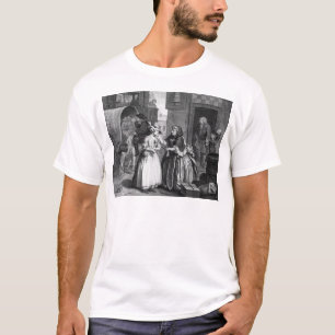 Camiseta O progresso de uma prostituta