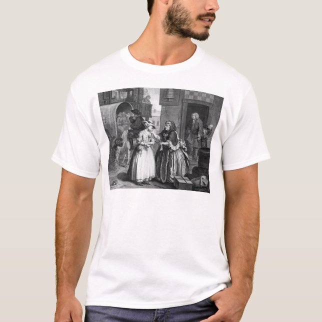 Camiseta O progresso de uma prostituta (Frente)