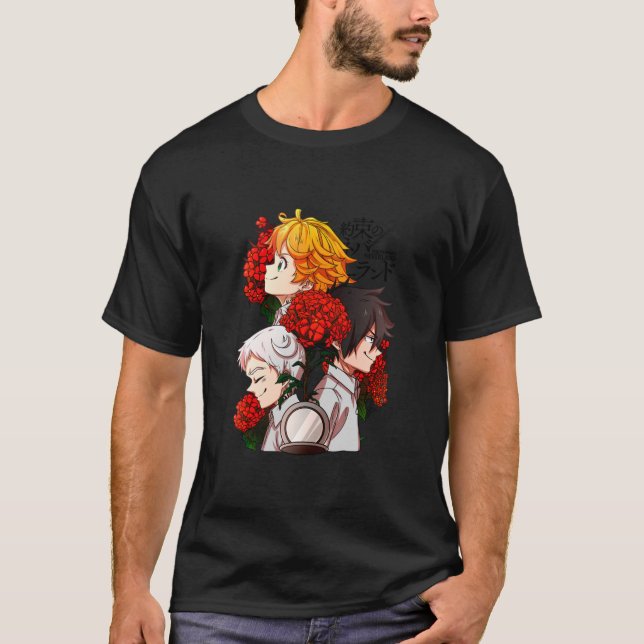 Camiseta O prometido Neverland - Hope ANIME MANGA CARTOON (Frente)