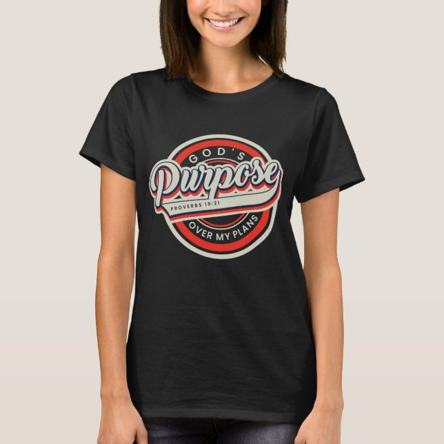 Camiseta O propósito de Deus. (Frente)
